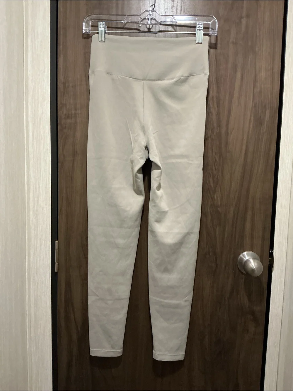 Fanka High-Waist Sculpting compression Leggings Taupe tummy control size large - Picture 3 of 3